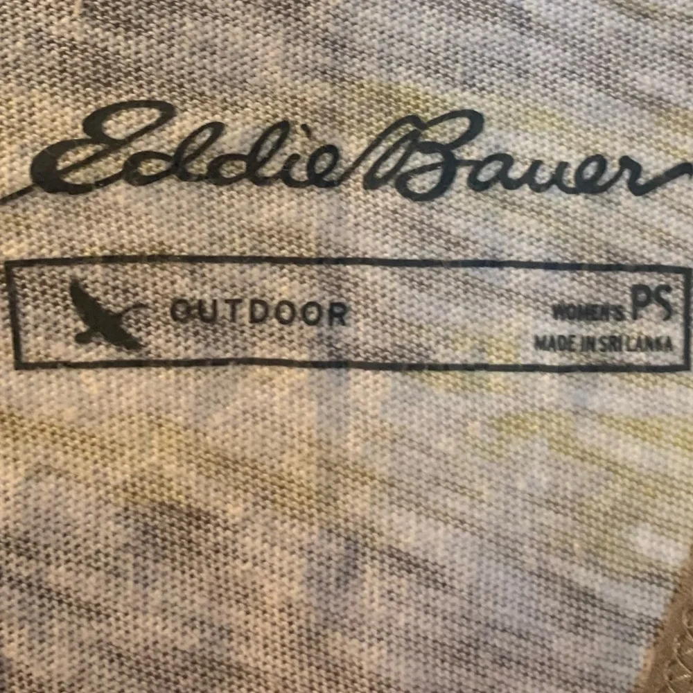 Eddie Bauer tank dress henley neckline drawstring waist petite small casual